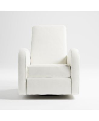 Santa Monica Power Recliner Swivel Glider (Ivory Basketweave)