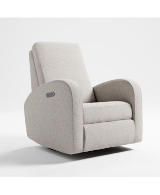 Storkcraft Santa Monica Power Recliner Swivel Glider (Dune Basketweave ...