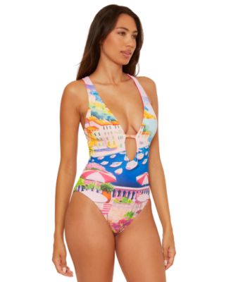 Women's Positano Reversible Textured One-Piece Swimsuit