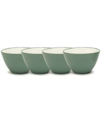 "Colorwave Green" Set of 4 Mini Bowls, 4"