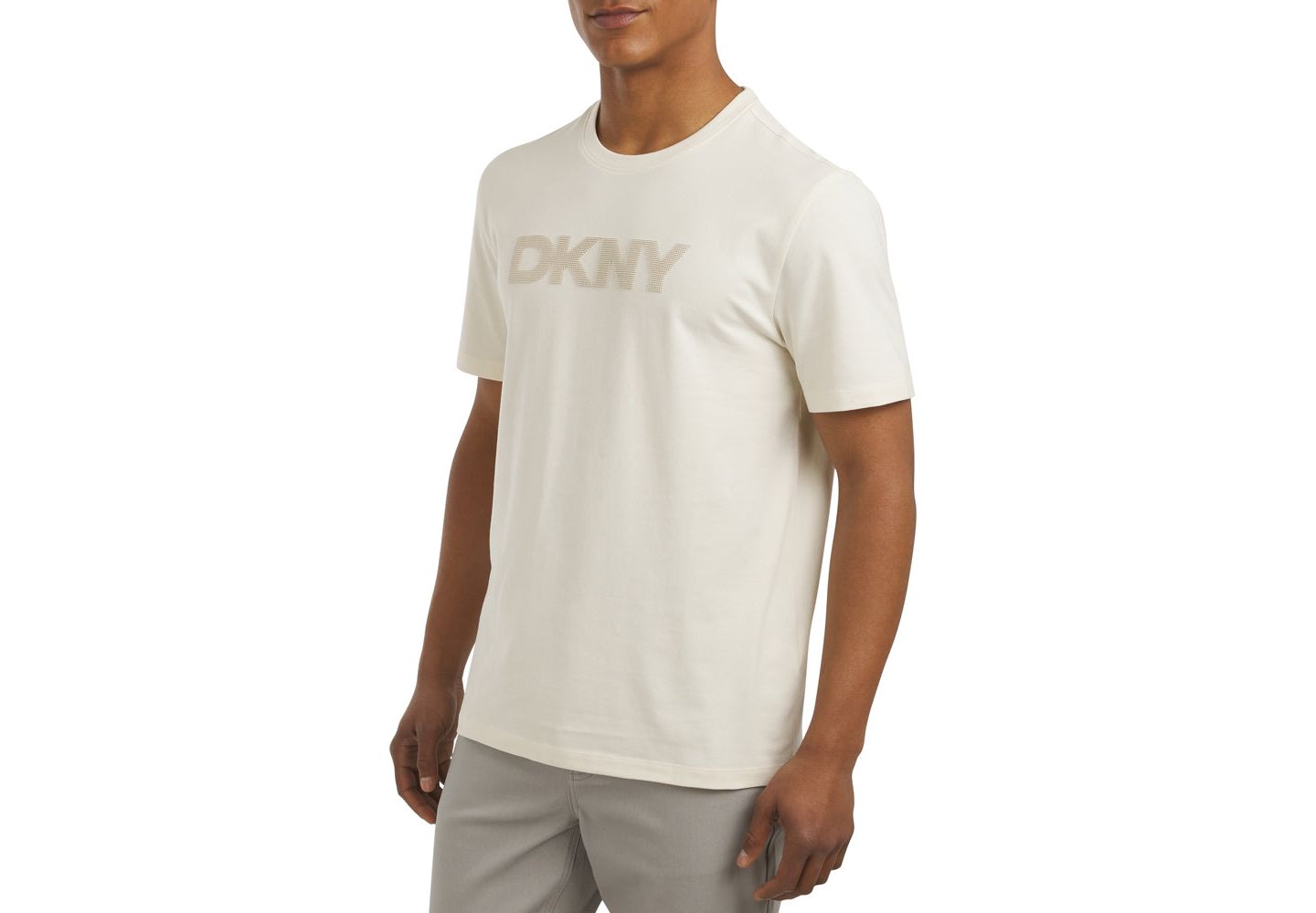 Мужская футболка DKNY Dorsey Dot, цвет: Берёзовый — фото 2