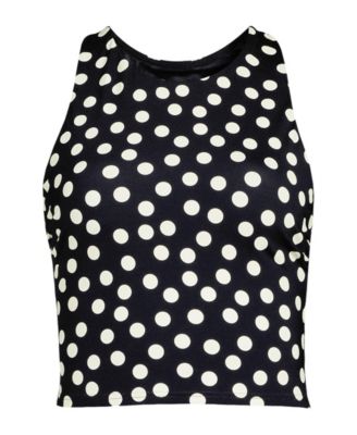 Women's High Neck Racerback Midkini Top