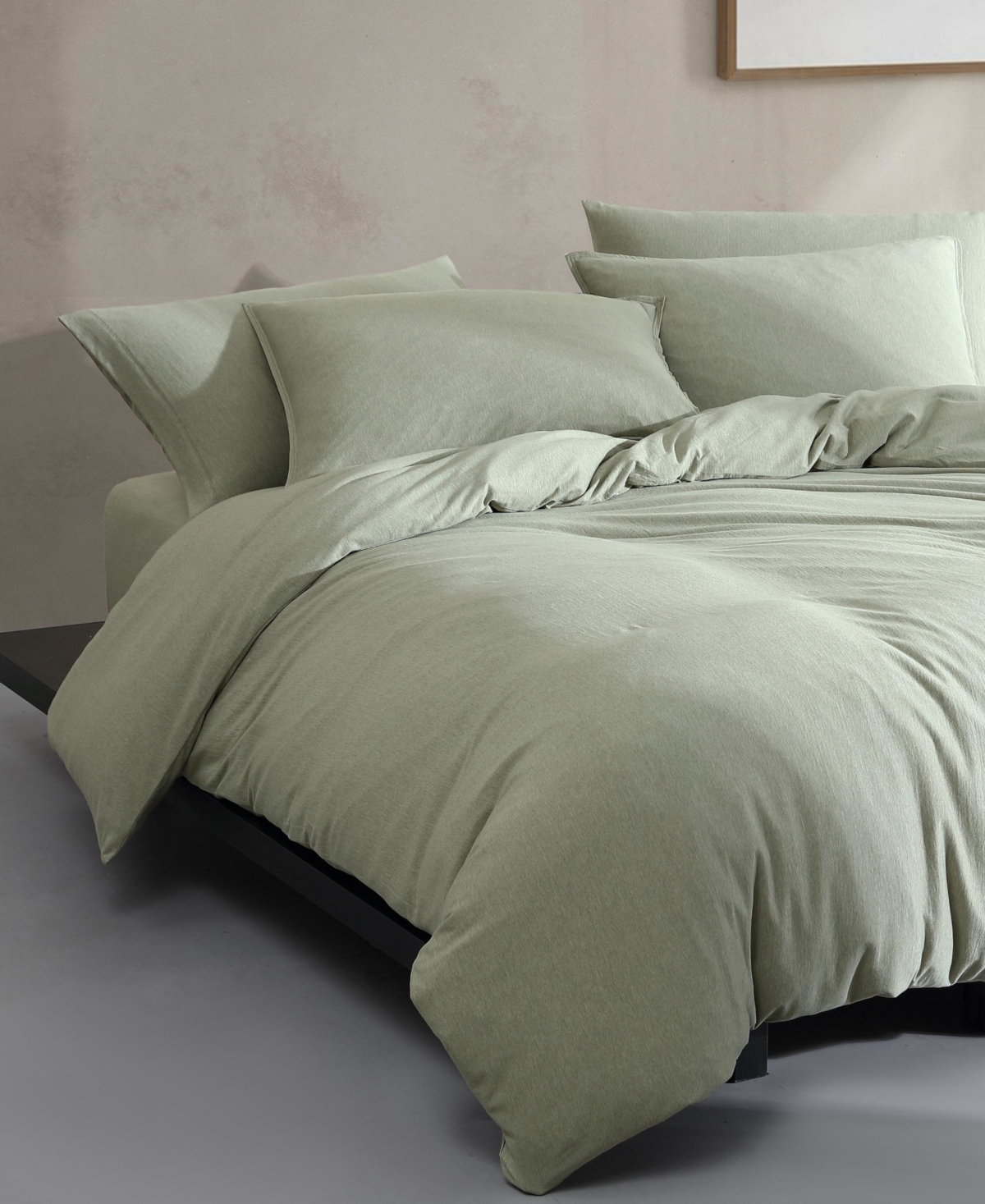 Calvin Klein Modern Cotton Melange 3-pc. Duvet Cover Set, Twin In Green