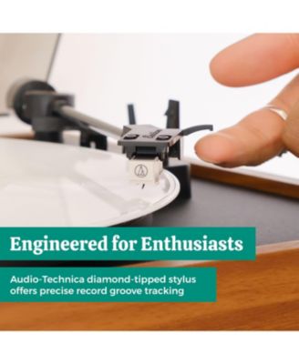 Montrose Bluetooth Turntable System with Powered Speakers, Belt-Drive, Audio-Technica Stylus, MP3 Recording & Preamp