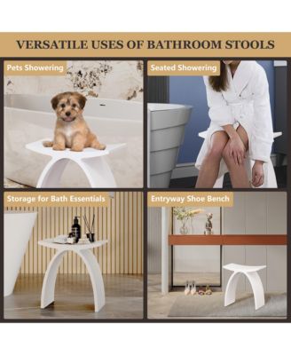 Freestanding Solid Surface Bathroom Shower Stool