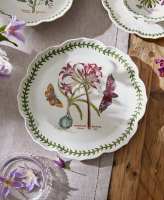 Botanic Garden Lotus Blossom Dinner Plates, Set of 4