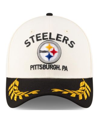 Men's Cream/Black Pittsburgh Steelers 2025 NFL Draft 39THIRTY Flex Hat