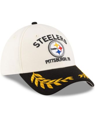 Men's Cream/Black Pittsburgh Steelers 2025 NFL Draft 39THIRTY Flex Hat