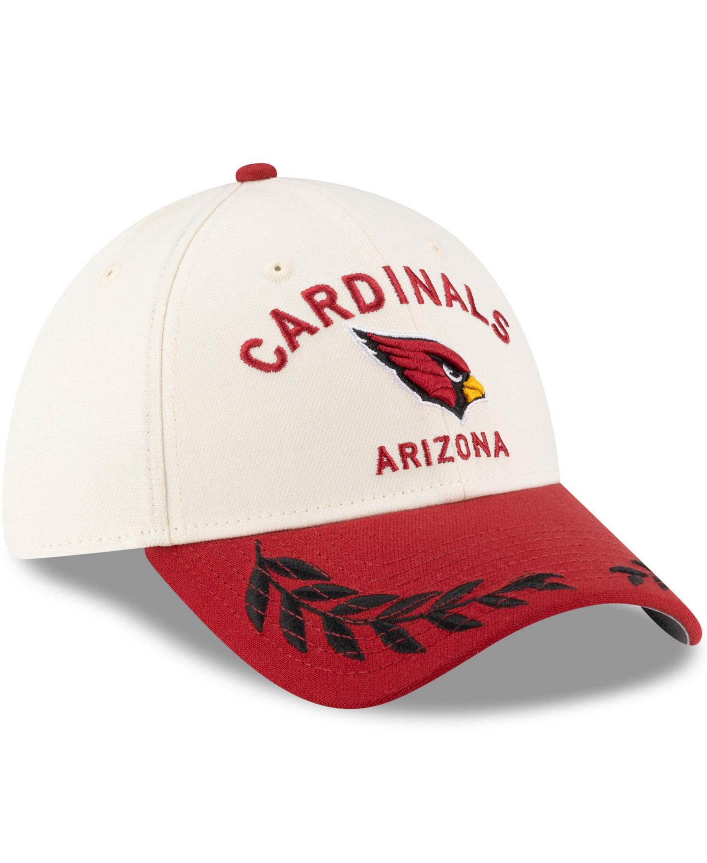 Мужская кепка New Era Cream/Cardinal Arizona Cardinals 2025 NFL Draft 39THIRTY Flex Hat — фото 5