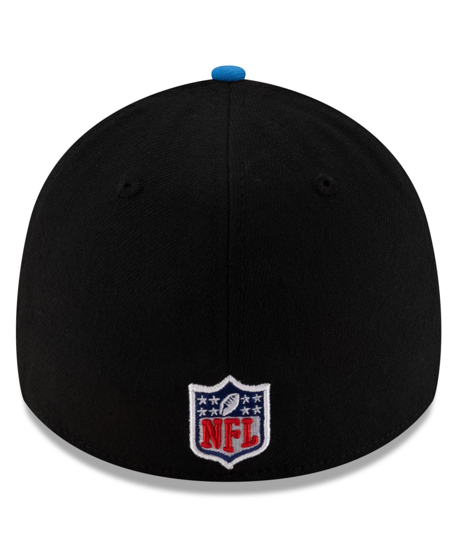 Men's Black/Blue Detroit Lions 2025 NFL Draft 39THIRTY Flex Hat