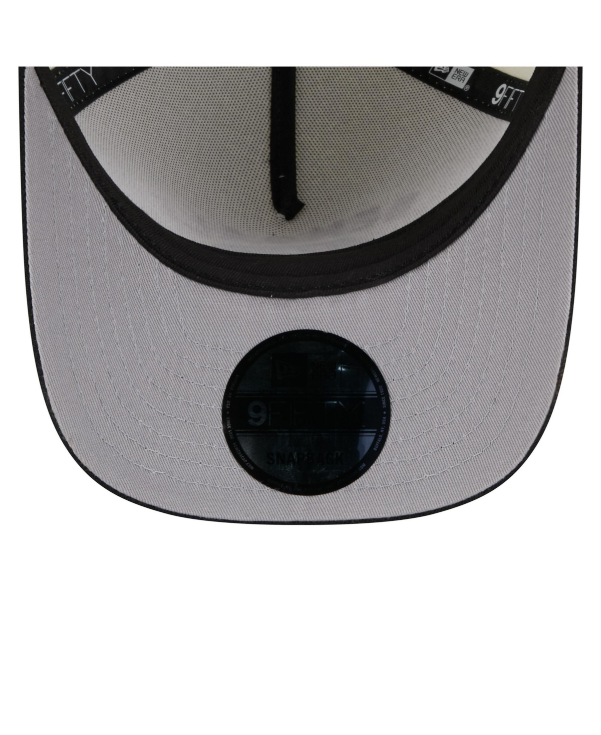 New Era Men's Cream/black Cincinnati Bengals 2025 Nfl Draft A-frame 9fifty Snapback Hat In Cream,black