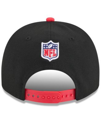 Men's Black/Red Houston Texans 2025 NFL Draft A-Frame 9FIFTY Snapback Hat