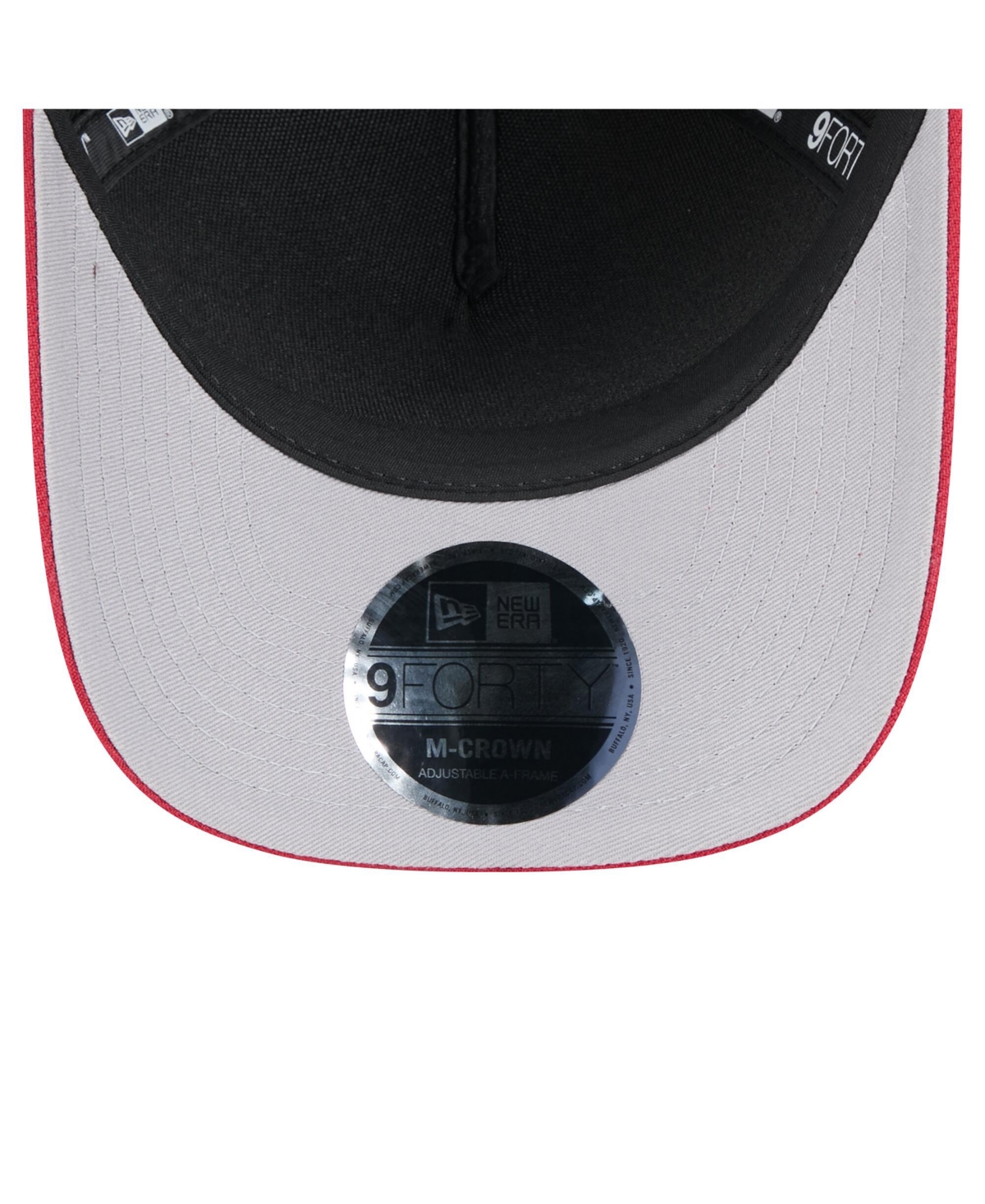 New Era Men's Black/cardinal Arizona Cardinals 2025 Nfl Draft 39thirty Flex Hat In Black,cardinal