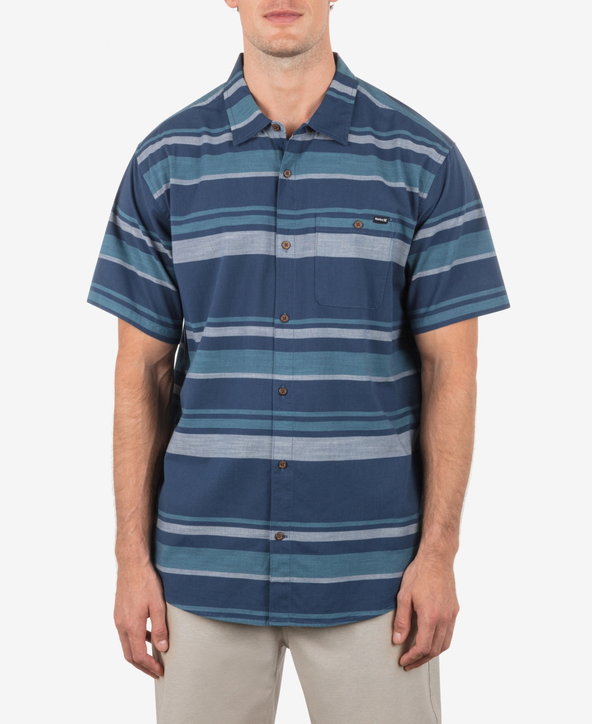 Men's Lido Stripe Short Sleeve Shirt - Submarine