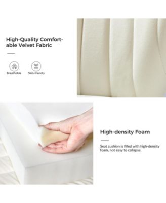 Set of 2  Polyester Velvet Modern Design, Upholstered  Milia Dining Chair