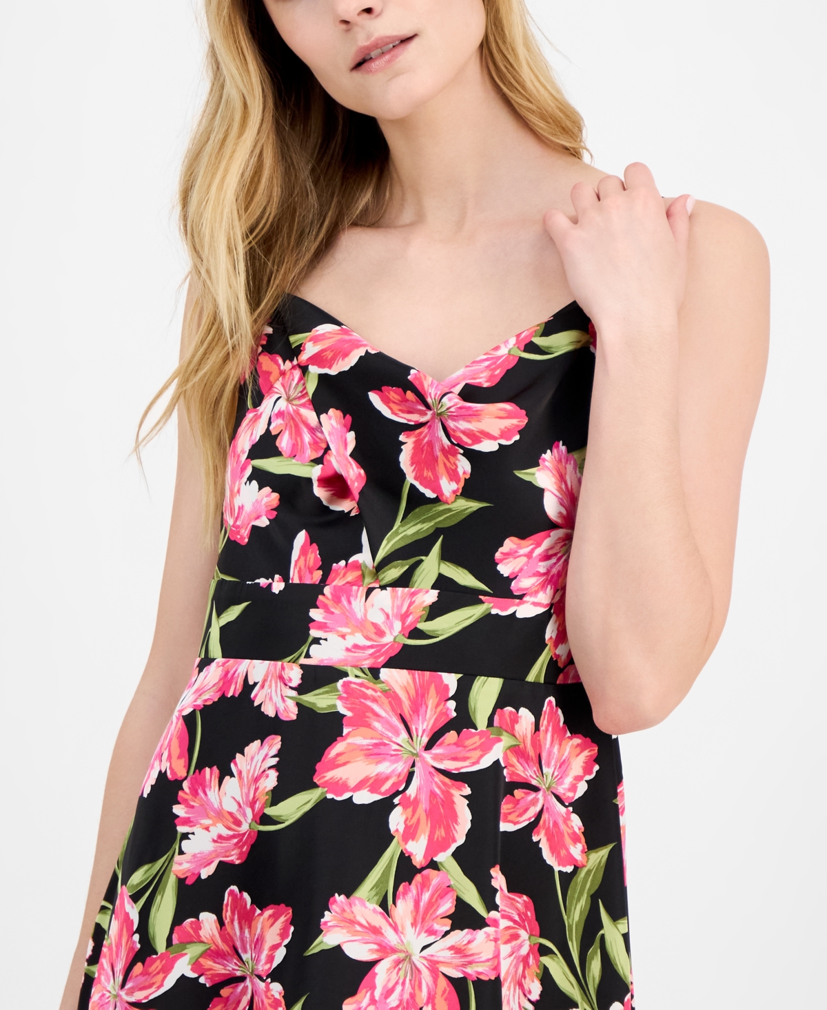 Anne Klein Maxi Dress In Pink