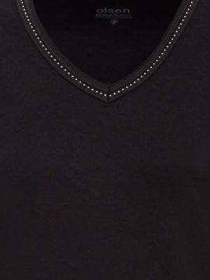 Women's Embellished V-Neckline T-Shirt