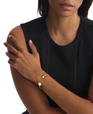 Stainless Steel Sculptural Bubbles Cuff Bracelet