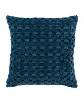 Modern Industrial Geometric Woven Decorative Pillow, 20" x 20"