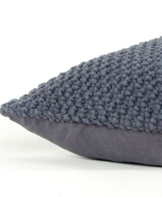 Urban Farmhouse Solid Woven Decorative Pillow, 20" x 20"