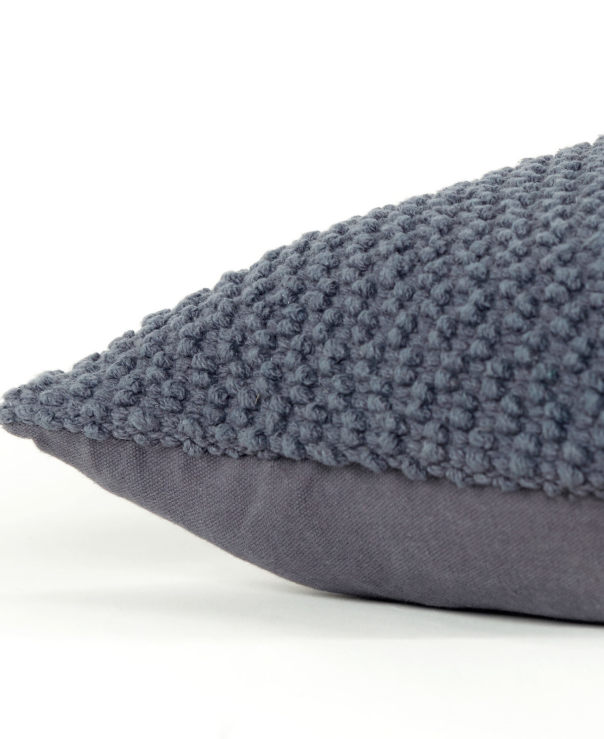 Rizzy Home Urban Farmhouse Solid Woven Decorative Pillow, 20" X 20" In Dark Gray