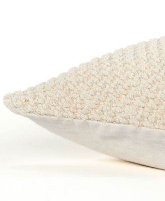 Urban Farmhouse Solid Woven Decorative Pillow, 20" x 20"