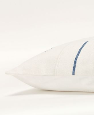 Glam Striped Woven Decorative Pillow, 14" x 20"