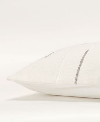 Glam Striped Woven Decorative Pillow, 14" x 20"