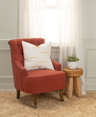 Glam Striped Woven Decorative Pillow, 20" x 20"