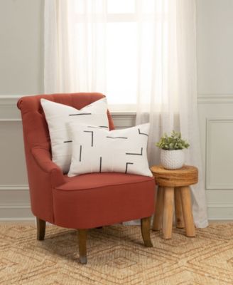 Glam Striped Woven Decorative Pillow, 20" x 20"