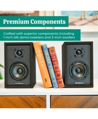 Montrose Turntable with Berkeley Bluetooth Speakers, Upgradable Record Player, 1" Tweeter, 3" Driver, Warm Natural Sound