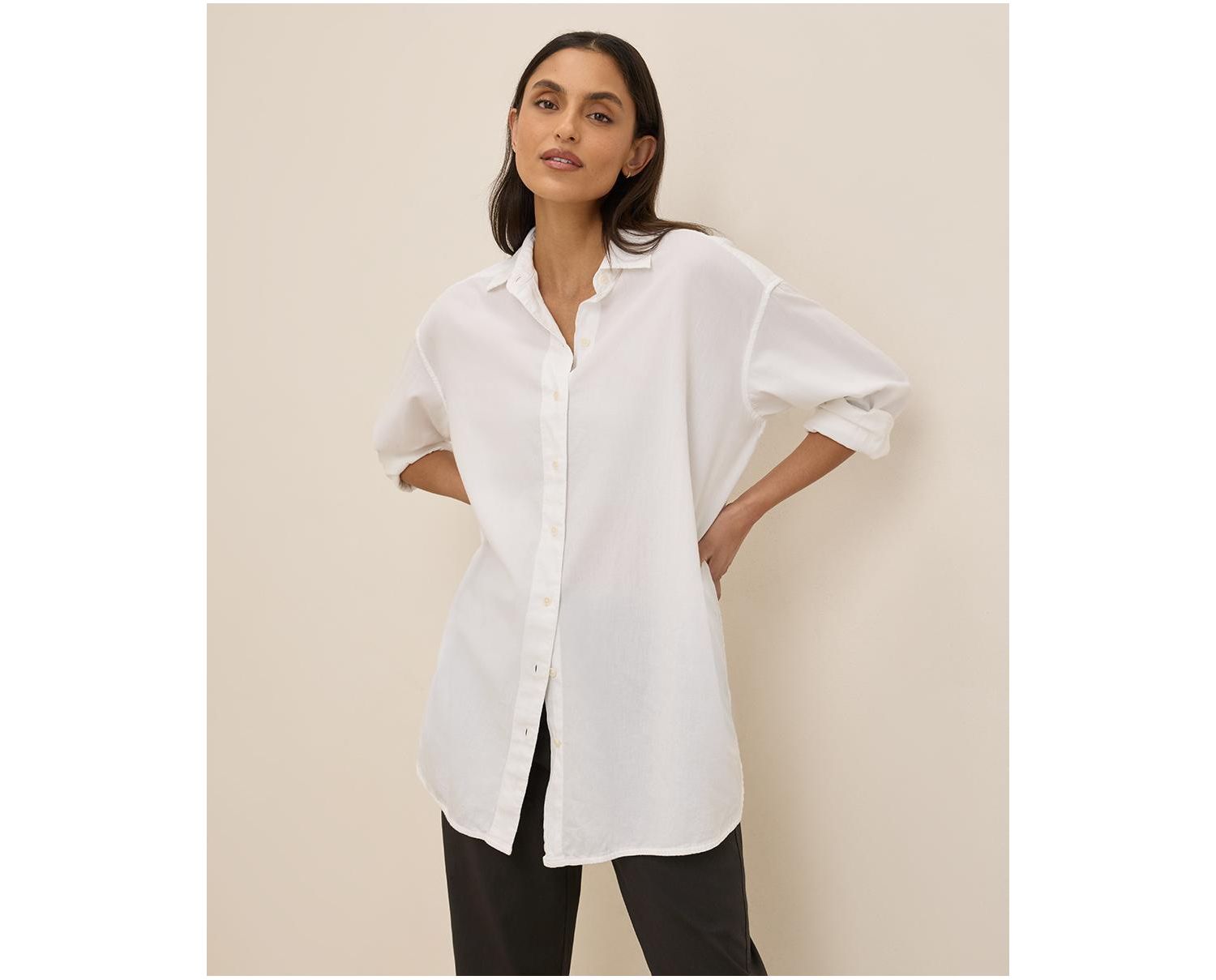Women's Cotton Sunset Lightweight Cotton Oversized Shirt