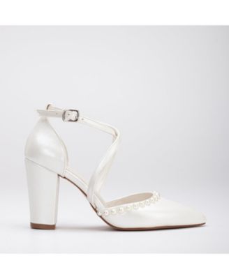 Sina Criss Cross High Block Heels