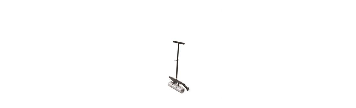 19-198 75# Roller With Transport- With T Handle - Silver