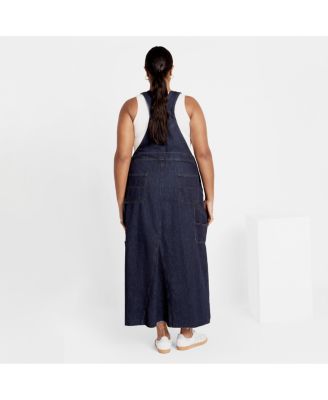 Plus Size Pinafore Maxi Dress