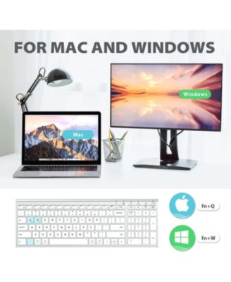 GK03 Wireless Keyboard and Mouse Combo - 2.4G Portable Wireless Keyboard Mouse, Rechargeable Ergonomic Design