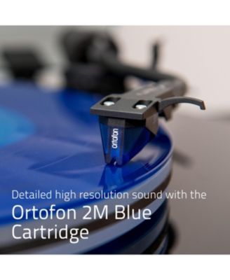 RT85 High-Fidelity Vinyl Turntable with Ortofon 2M Blue Cartridge, Acrylic Platter, Speed Control, and Vibration Isolation