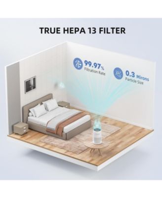 AromaRoom AP100-A Air Filter Replacement, 2 Packs 3-in-1 True Hepa H13 High Filtration Air Purifier Filter Compatible with LEVOIT Core Mini, Air Cleaner Filter With Efficiency Activated Carbon