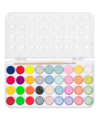 Essential Watercolor Paint Set: Neon & Metallic Colors