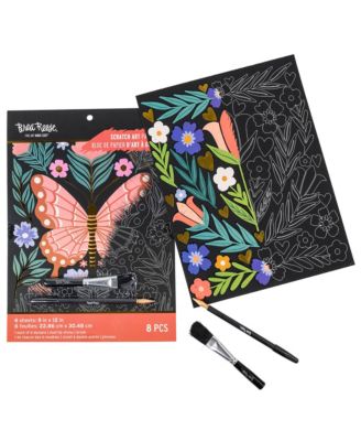 Scratch Art: Paper Pad - Butterfly Garden