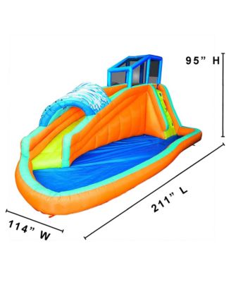 Surf Rider Kids Inflatable Outdoor Aqua Lagoon Water Slide Splash Park