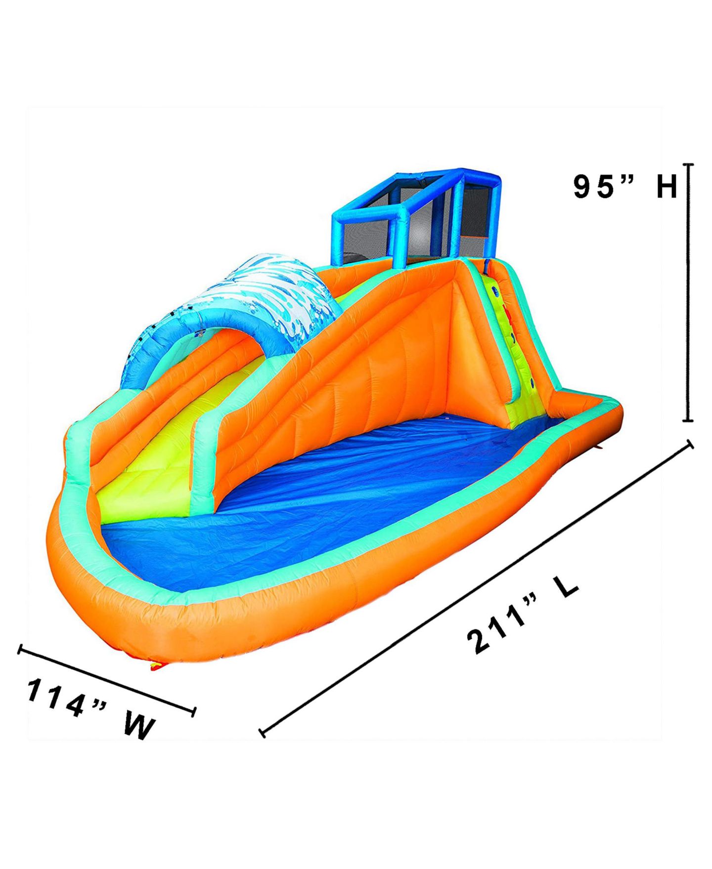 Детская игрушка Banzai Surf Rider Inflatable Water Slide Splash Park, Up to 5 People, Ages 5+ — фото 2