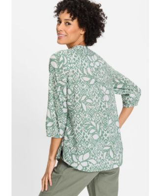 Women's Ikat Print Tunic Shirt