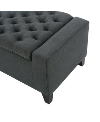 Tufted Upholstered Storage Ottoman Bench with Lift-Top and Versatile Seating for Bedroom or Living Room-The Pop Home