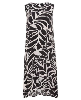 Women's Sleeveless Printed A-Line Dress