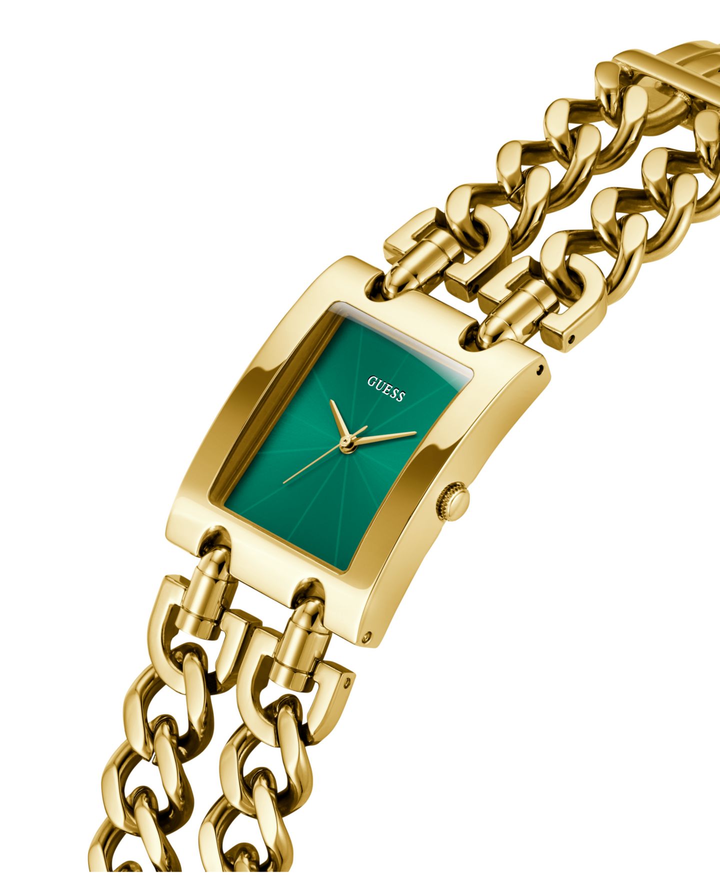 Женские часы GUESS Analog Gold-Tone Stainless Steel Watch, 28mm — фото 4