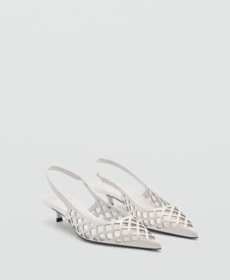MANGO - Women's Die-Cut Kitten Shoes