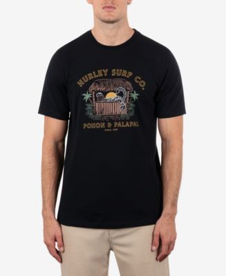 Hurley Maglietta Uomo Everyday Washed Poison + Palapas, Cotone Jersey, SS - 3