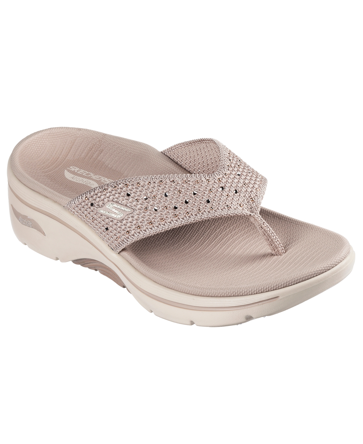 Women's Go Walk Arch Fit 2.0 - Claire Slide Sandals from Finish Line - Taupe