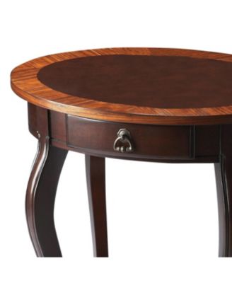 Wood Oval Coffee Table with Drawer and Shelf for Storage and Display